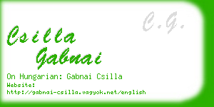 csilla gabnai business card